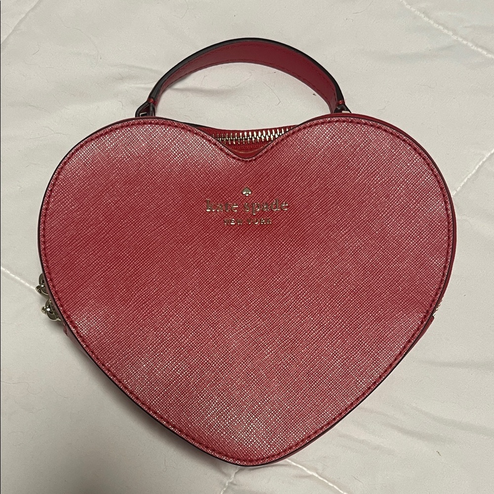 BRAND NEW - Kate Spade Heart-Shaped Mini Bag in Red